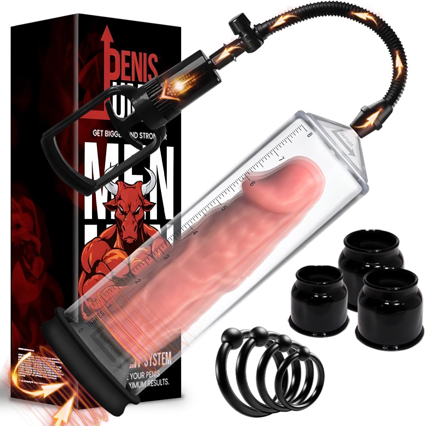Pump Vakumlu Penis Büyütücü Pompa takviye şişesi